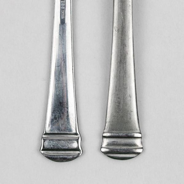 Lot Of 5 International Silver Riverton Frosted (Stainless) Flatware Salad Forks