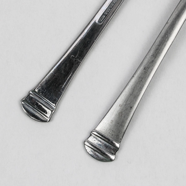 Lot Of 4 International Silver Riverton Frosted (Stainless) Flatware Salad Forks