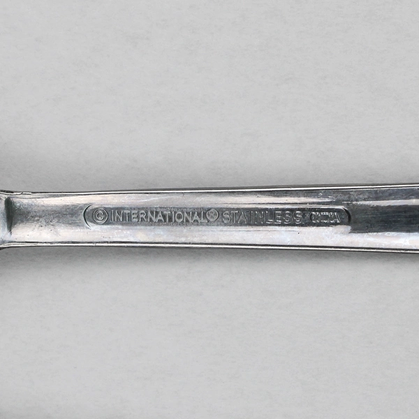 Lot Of 4 International Silver Riverton Frosted (Stainless) Flatware Salad Forks