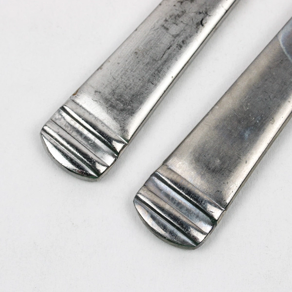 Lot Of 5 International Silver Riverton Frosted (Stainless) Flatware Solid Knifes