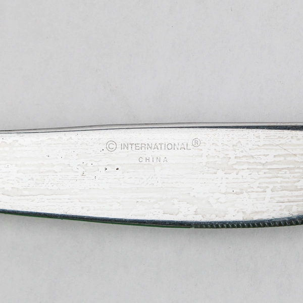 Lot Of 5 International Silver Riverton Frosted (Stainless) Flatware Solid Knifes