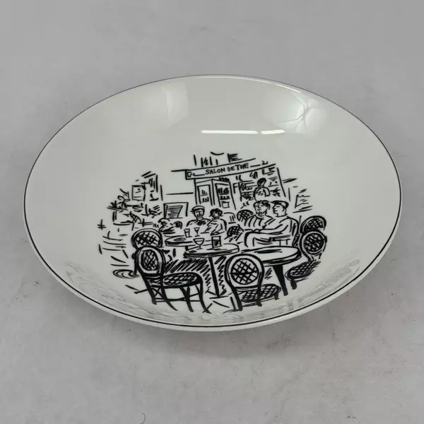 Mikasa Parisian Scenes 8.25 Inch Round Serving Bowl