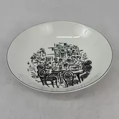 Mikasa Parisian Scenes 8.25 Inch Round Serving Bowl