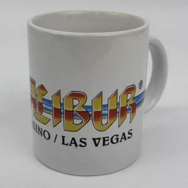 Vintage Las Vegas Excalibur Hotel Casino Coffee Tea Mug Ceramic White Logo