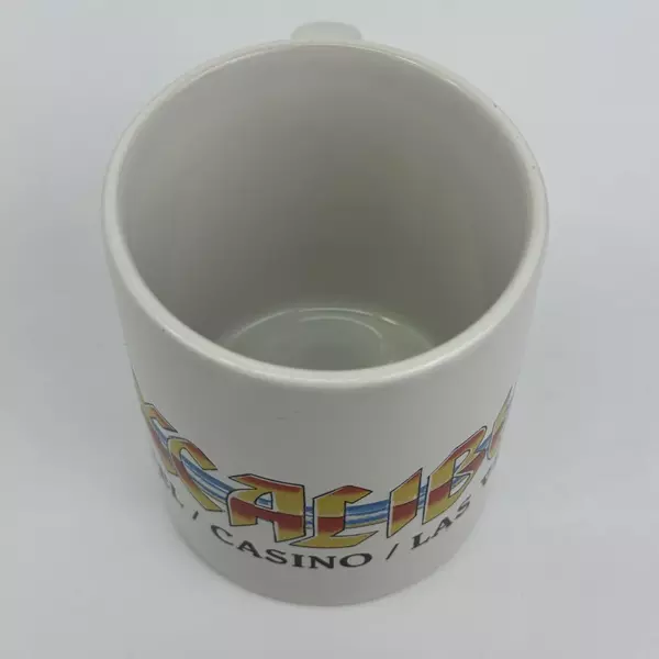 Vintage Las Vegas Excalibur Hotel Casino Coffee Tea Mug Ceramic White Logo