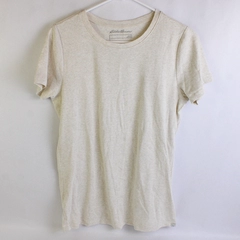 Eddie Bauer Cream-Colored Cotton T-Shirt Women's Size Large