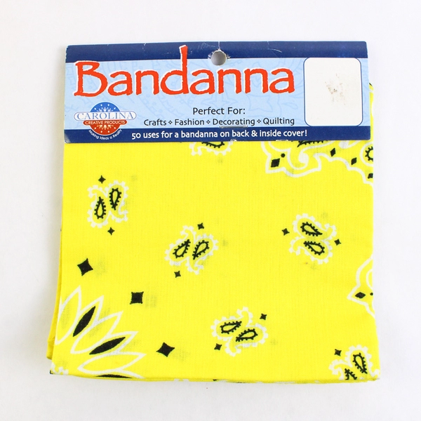 Lot Of 3 Bandana Handkerchief Pink Gray & Yellow Outdoors 21" x 21"