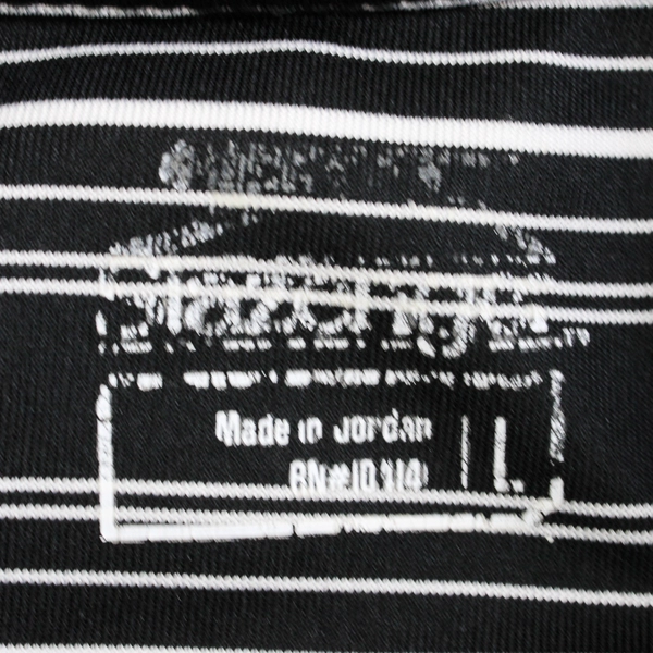 Slazenger Black and White Striped Polo Men's Size Large