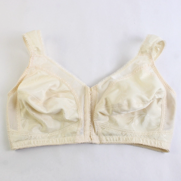 Playtex Cream-Colored Unlined Wireless Bra Women's Size 38D