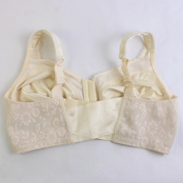 Playtex Cream-Colored Unlined Wireless Bra Women's Size 38D