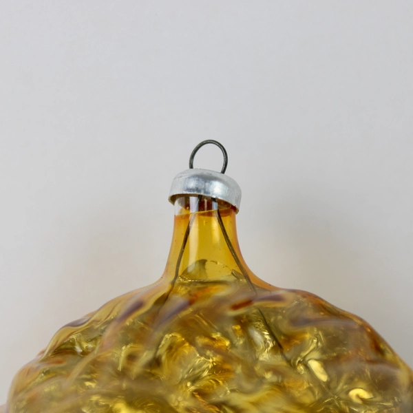 Celestial Sun Moon Ornament Christmas Gold Two Sides Plastic