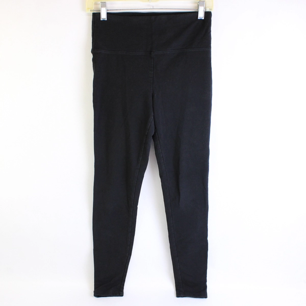 Max & Mia Women's French Terry Thick Leggings Black Size S