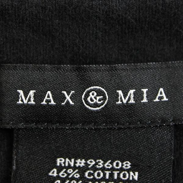 Max & Mia Women's French Terry Thick Leggings Black Size S