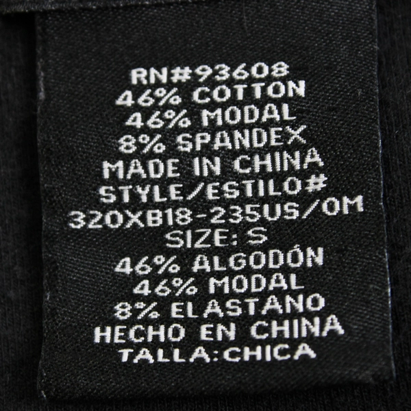 Max & Mia Women's French Terry Thick Leggings Black Size S