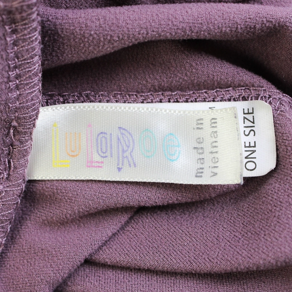 LuLaRoe Women's Leggings Solid Mauve One Size Elastic Waist