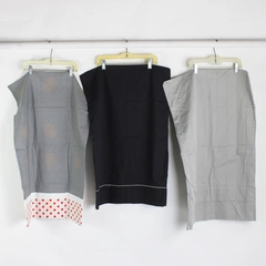 Lot of 3 Standard and Queen Sized Pillowcases Gray Black Red White DIY Upcycling