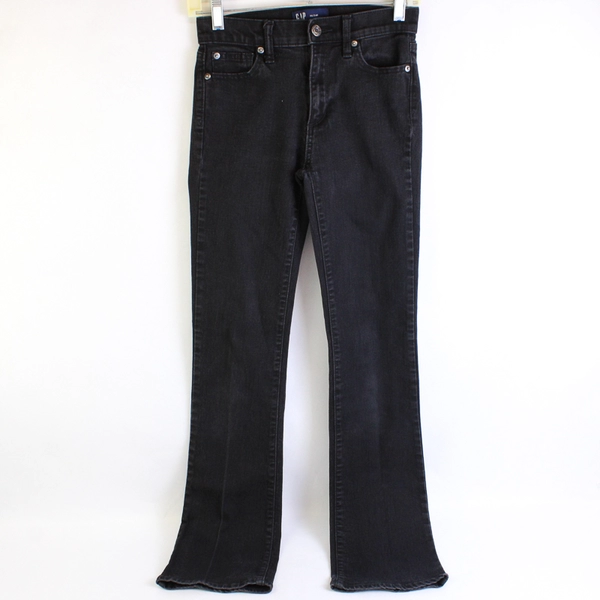 GAP Women's True Skinny High Rise Stretch Size 24 / 00 Tall Washed Black Jeans