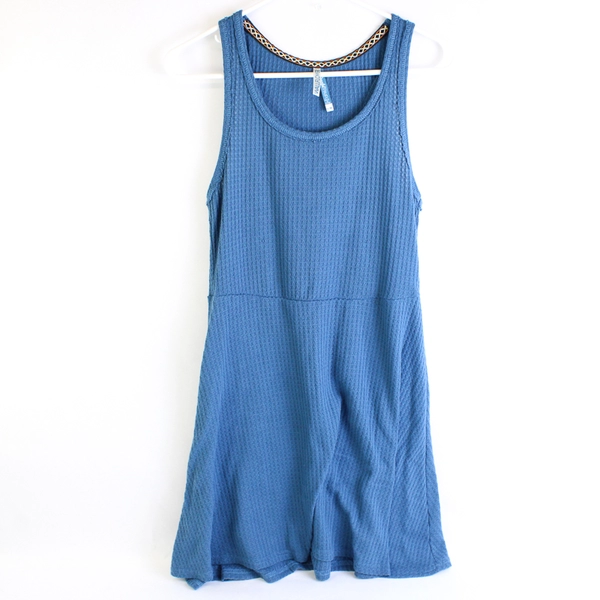 Wallflower Peaceful Pair Dress Women's Blue Sleeveless Dress Size M 