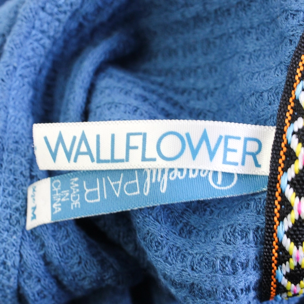 Wallflower Peaceful Pair Dress Women's Blue Sleeveless Dress Size M 