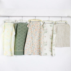 Lot of 5 Vintage Floral Patterned Pillowcases for DIY Scrap Fabric