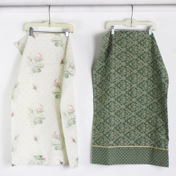 Lot of 5 Vintage Floral Patterned Pillowcases for DIY Scrap Fabric