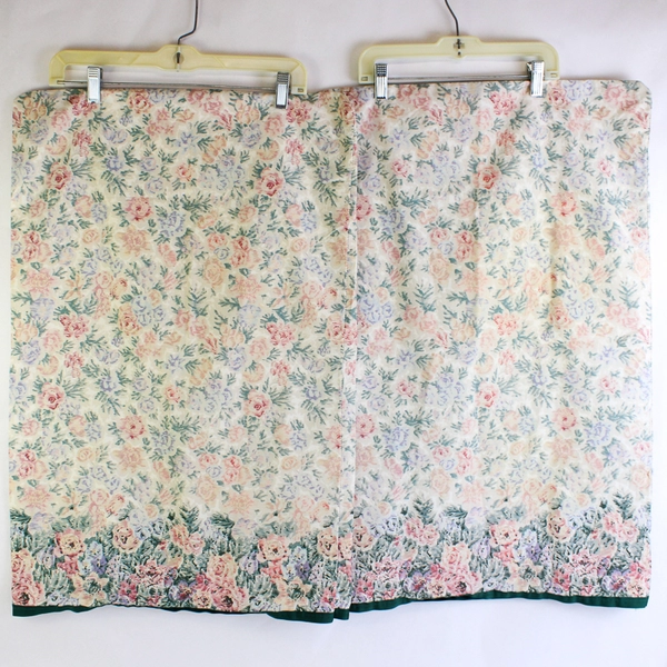 Set of 2 Eileen West Floral Patterned Standard Cotton Pillowcases