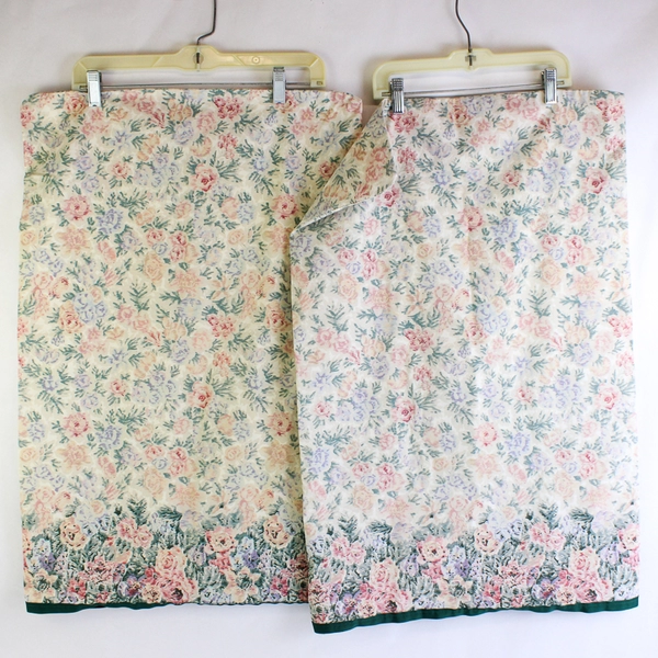 Set of 2 Eileen West Floral Patterned Standard Cotton Pillowcases