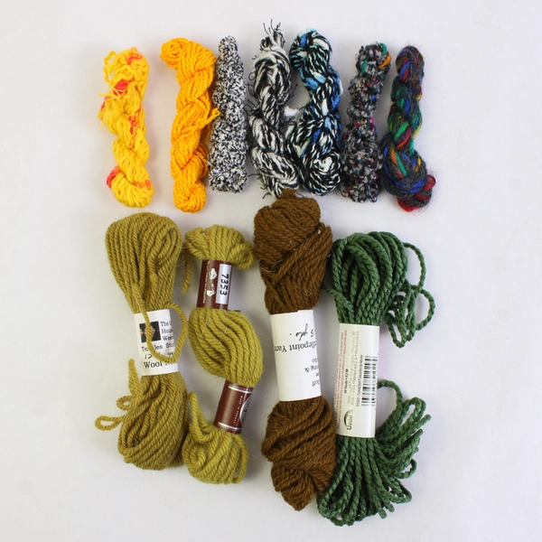 Small Lot of Yarn and Embroidery Thread Plus 5" Embroidery Hoop