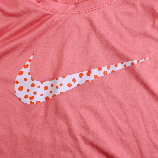 Nike Pro Girl's Coral Racer Back Tank Top Polka-Dot Swoosh Size XL Dri-Fit