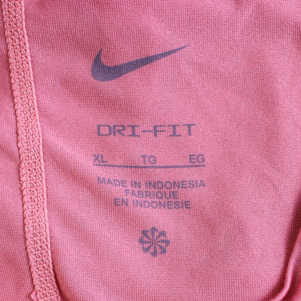 Nike Pro Girl's Coral Racer Back Tank Top Polka-Dot Swoosh Size XL Dri-Fit
