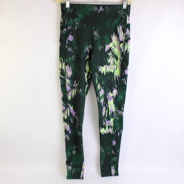 New Balance Women's Leggings Running Pants Green & Purple Size S