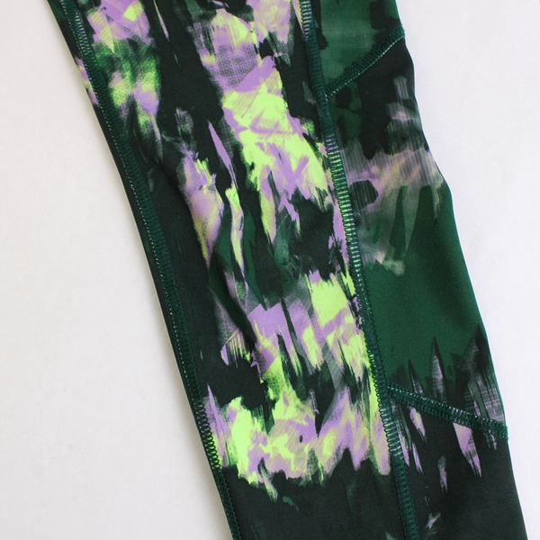 New Balance Women's Leggings Running Pants Green & Purple Size S