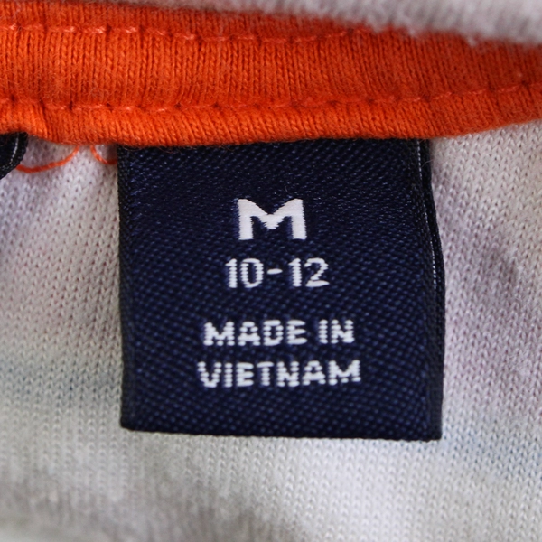 Land's End Women's Sweater Terry Full Front Zip Up Striped Hooded Stretch Size M