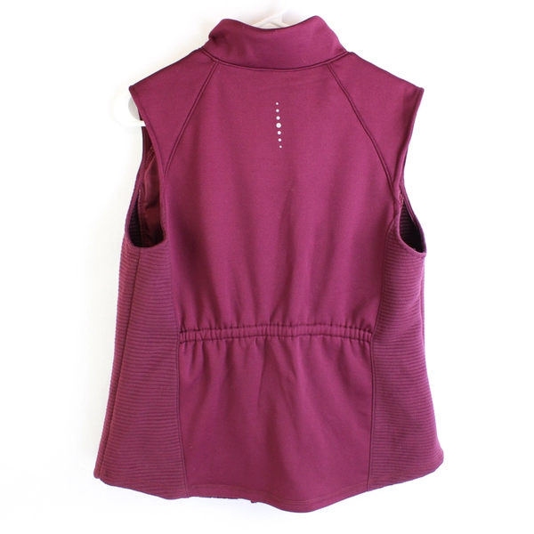 Tek Gear Fuchsia Puffer Vest Polyester Plush Inner Women's Size L