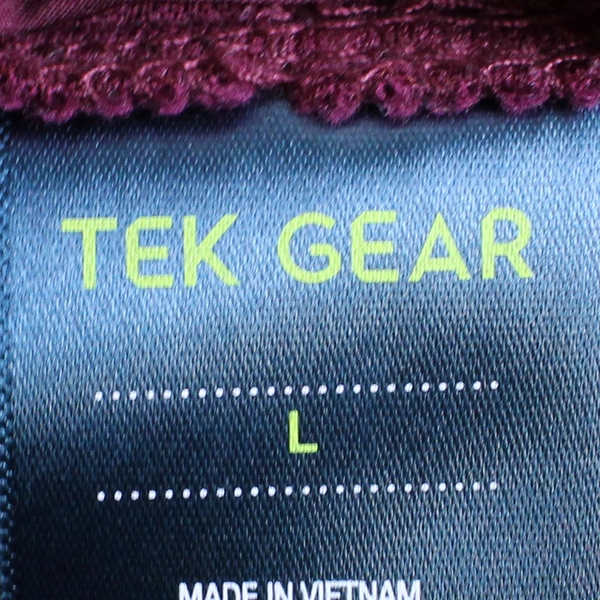 Tek Gear Fuchsia Puffer Vest Polyester Plush Inner Women's Size L