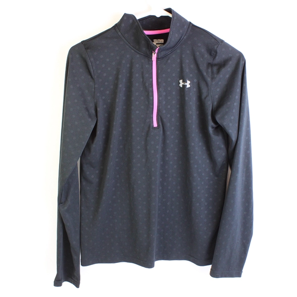 Under Armour Heatgear Girl's YXL Quarter Zip Long Sleeve Active wear Loose Fit