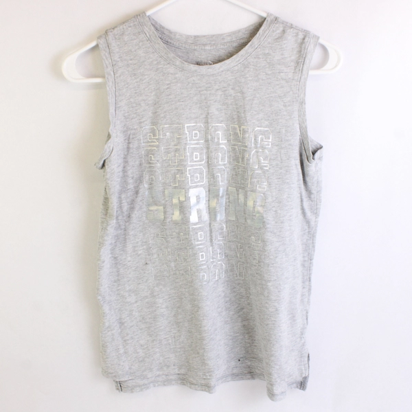 Athletic Works Women's Graphic Tank Top Strong Gray & Silver Size XL (14-16)