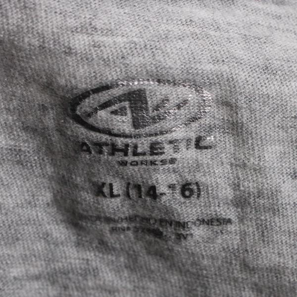 Athletic Works Women's Graphic Tank Top Strong Gray & Silver Size XL (14-16)