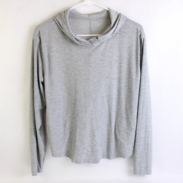 Old Navy Active Breathe On Women's Hoodie Gray Medium Pullover Long Sleeve