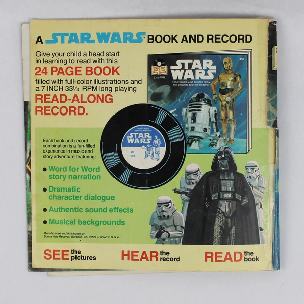Star Wars Read-Along Book and Record #450 24-Page Set 33 1/3 RPM