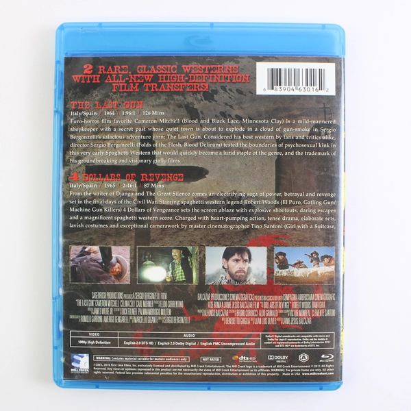 Spaghetti Western Double Feature: The Last Gun & 4 Dollars Of Revenge Blu-Ray