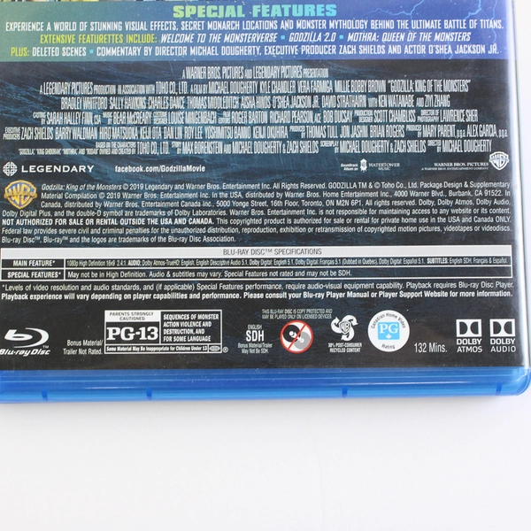 Godzilla: King of the Monsters Blu-ray Warner Bros 2019
