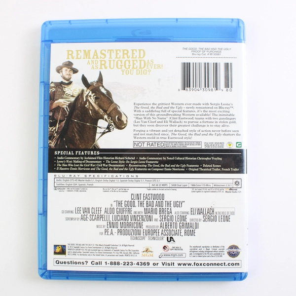 The Good, The Bad And The Ugly Blu-ray MGM 1966 Director Sergio Leone