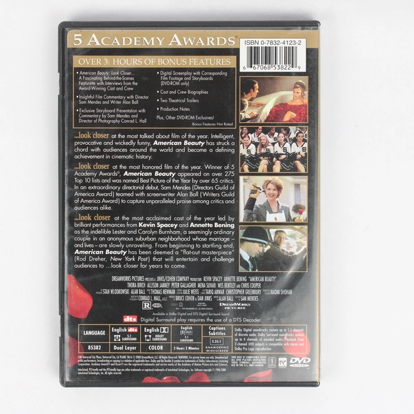 American Beauty DVD 1999 Movie