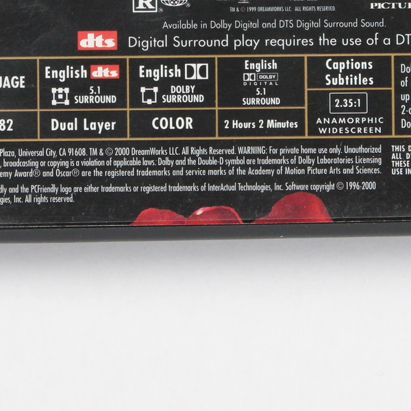 American Beauty DVD 1999 Movie