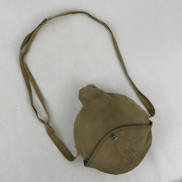 Vintage Boy Scout Mess Kit with Canvas Cover and Shoulder Strap