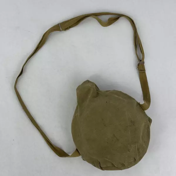 Vintage Boy Scout Mess Kit with Canvas Cover and Shoulder Strap