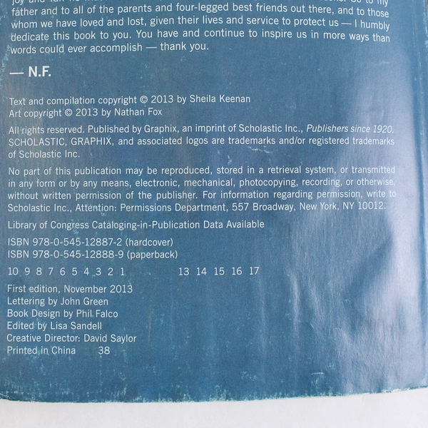 Dogs of War by Sheila Keenan Nathan Fox Graphic Novel 2013 Paperback Ex-Library