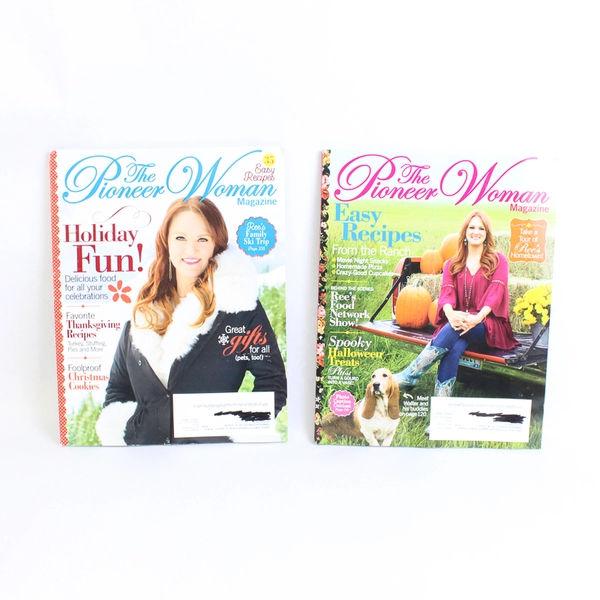 Lot of 2 The Pioneer Woman Magazines Fall 2018 & Holiday 2018