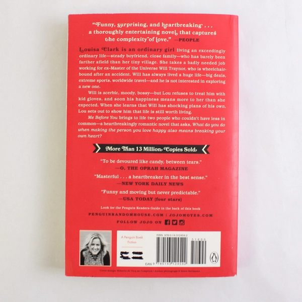 2012 Me Before You by Jojo Moyes Paperback Novel